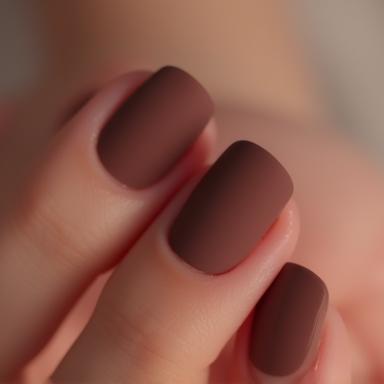 Sophisticated matte finish nail polish example