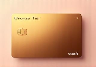 Bronze tier membership card design